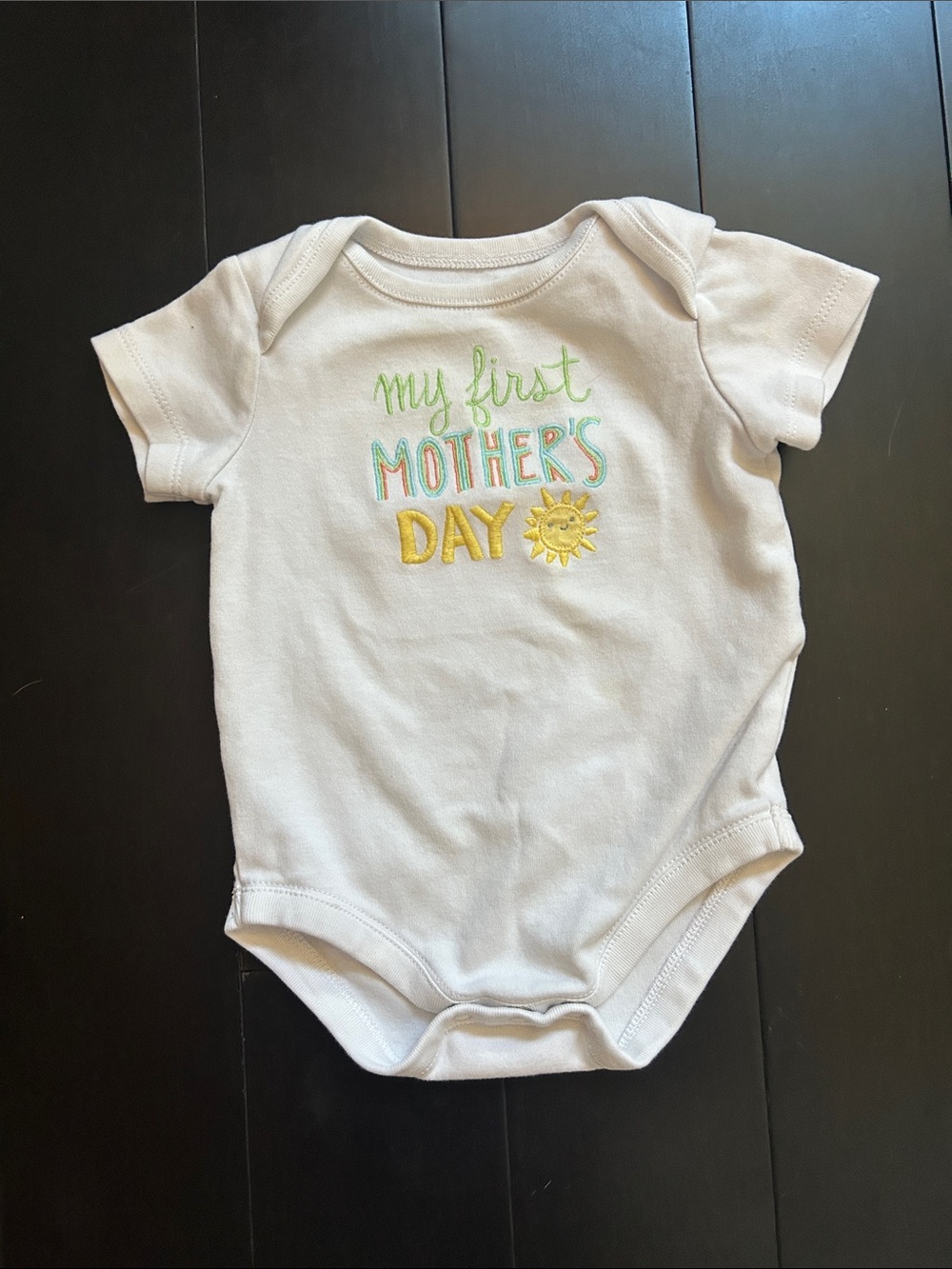 Gymboree “My First Mother's Day” Onesie Size 3-6 Months